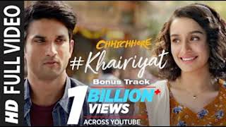 Full Song KHAIRIYAT BONUS TRACK  CHHICHHORE  Sushant Shraddha  Pritam Amitabh BArijit Singh [upl. by Nada]