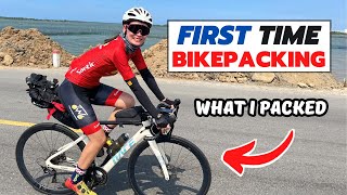 WHAT I PACKED for my first Bikepacking Bike Tour  Tips For Beginners [upl. by Airot]