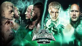 🤔 Cody Rhodes vs The Rock or The Bloodline At WrestleMania 40 [upl. by Waiter]