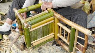 Process of Making Bamboo Chair Taiwan Handmade Bamboo Chair Master [upl. by Sergent]