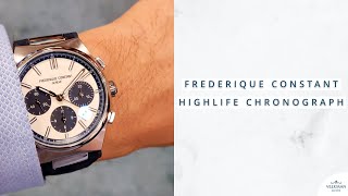 On The Wrist New Highlife Chronograph of Frederique Constant [upl. by Friedrich]