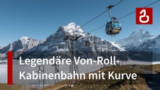 Seilbahn Grindelwald  First  TechnikDenkmal mit Blick auf Eiger Mönch amp Jungfrau [upl. by Knapp973]