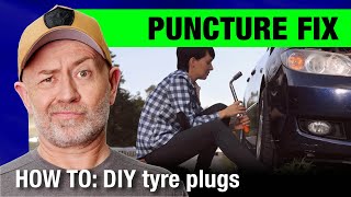 How to repair a roadside puncture best method for a car tyre  Auto Expert John Cadogan [upl. by Oilicec474]