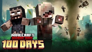 I Survived 100 Days in a BRUTAL Zombie Disaster in Hardcore Minecraft [upl. by Narmi]