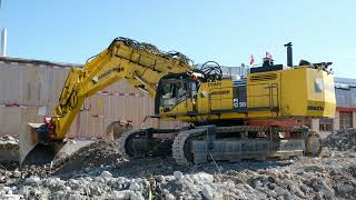 Komatsu PC1250 at work Aregger [upl. by Ahsiliw]