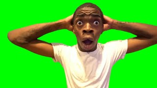 Shocked Guy Face Meme  Green Screen [upl. by Poock]