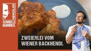 Schnelles Zweierlei vom Wiener Backhendl Rezept von Steffen Henssler [upl. by Repsac]