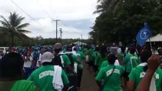 TEAM CHUUK 8th Micronesian Games Pohnpei Opening Ceremony [upl. by Aerua936]