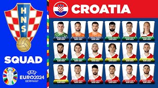 CROATIA SQUAD EURO 2024  CROATIA SQUAD DEPTH EURO 2024  UEFA EURO 2024 GERMANY [upl. by Wylie]