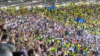 Third and fourth German goals celebration in the stadium in a single quick shot [upl. by Ayikan21]