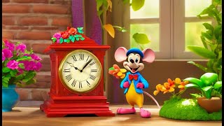 Hickory Dickory Dock  Classic Nursery Rhyme  Kids Songs amp Learning [upl. by Arihppas]