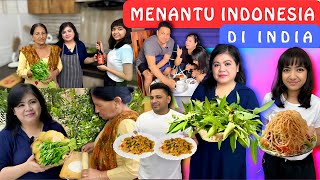 Rutinitas Menantu Indonesia Di India‼️Masak Mie Kangkung Terasi Untuk Keluarga India‼️ [upl. by Esertap]