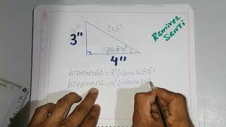 cómo encontrar hipotenusa de un triangulo rectángulo [upl. by Crowell]