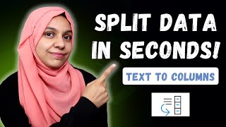 How to Use Excel Text to Columns Feature  Split Data by Spaces Commas and Tabs  Excel [upl. by Ainoek]