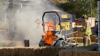 Full Video of DEWALT Electric Zero Turn on Fire at Equip Expo 2022 [upl. by Allyn567]