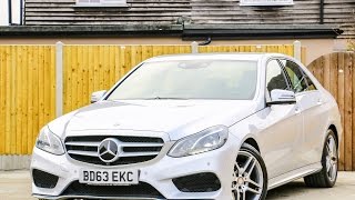 Mercedes E300 CDI Turbo Diesel BlueTEC Hybrid AMG Sport 7GTronic Plus Auto Sat Nav 360 Cam BD63EKC [upl. by Assirolc]