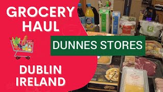 DUNNES STORES GROCERY HAUL  PRICES ON SCREEN  DUBLIN IRELAND [upl. by Tindall415]