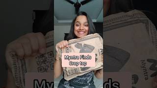 myntra crop top myntraclothinghaul myntrabesthaul myntrafinds unboxing [upl. by Nnylsor]