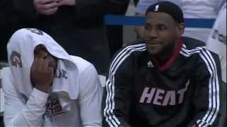 LeBron James and Dwyane wade kiss cam [upl. by Artimas576]