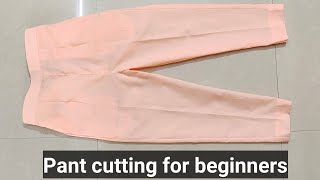 पेंट कटिंग का सबसे आसान तरीकाPant palazzo with half elastic cutting for beginners in hindi [upl. by Llecrad]