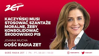 Joanna Mucha Kaczyński musi stosować szantaże moralne żeby konsolidować środowisko PiS [upl. by Tommy]