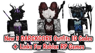 New Boys DARKCORE Outfits ID Codes  Links For Brookhaven RP Berry Avenue Bloxburg Part 5 [upl. by Azeret]