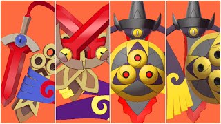 FULL HONEDGE EVOLUTION TEAM Shiny Honedge Shiny Doublade Shiny Aegislash Blade Form [upl. by Allesor]