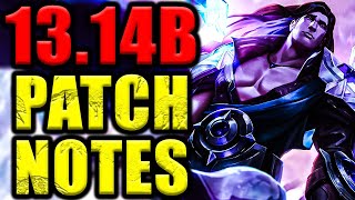 1314B Patch Notes TFT IS SAVED [upl. by Atinat]