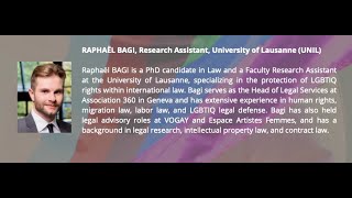 Raphaël BAGI Protection of LGBTIQ Rights in the International Legal Order [upl. by Eicam120]