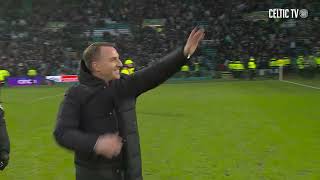 Celtic 21 Rangers  Post match celebrations [upl. by Nwahsyar250]