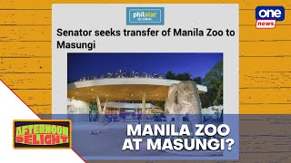 Afternoon Delight  Tolentino proposes Manila Zoo relocation to Masungi [upl. by Juetta]