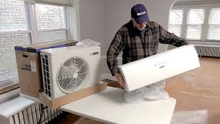 How to Install a Ductless MiniSplit Air Conditioner  Blueridge [upl. by Iaj]