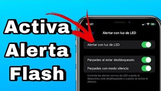 Cómo Activar Notificación Flash en iPhone 2023 [upl. by Aradnahc140]