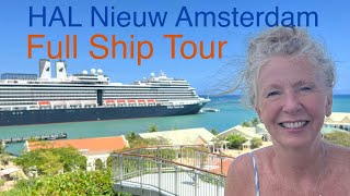 Holland America Nieuw Amsterdam Walkthrough Ship Tour Post Dry Dock [upl. by Hirai]