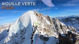 Décollage Aiguille Verte 4122m [upl. by Han]