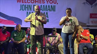 Ex Prez John Mahama responds to Kennedy Agyapong and Napo boot for boot at Dome Kwabenya rally [upl. by Initirb167]