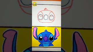 Stitch face drawing step by step ✨ytshorts drawing easydrawing stitch [upl. by Trev435]