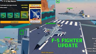 F5 Fighter Update in Military Tycoon Roblox  and Phanter [upl. by Rima]