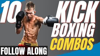 10 Kickboxing Combos To Practice [upl. by Aicnorev642]