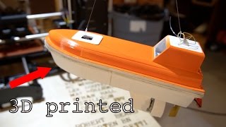 RC 3D Printed Lifeboat [upl. by Haliehs]