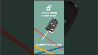 Opel 2Knops klapsleutel batterij vervangen [upl. by Onitselec920]