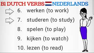 learn dutch verbs lesson 2  nederlands leren [upl. by Josepha]