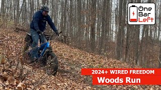 Woods Riding on the 2024 Wired Freedom ebike  Pushing the Limits [upl. by Attenrev]