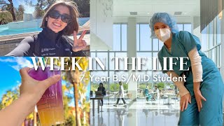 WEEK IN THE LIFE OF A BSMD STUDENT  Trauma Surgery Research Studying University of Arizona APME [upl. by Ennej]