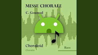 Messe chorale Domine Fili unigenite bass II Emphasised voice and other voices [upl. by Adnahc820]