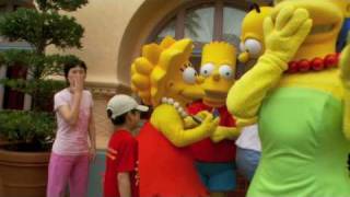 William meets Homer Simpson with Bart Marge and Lisa Simpson in HD 1080p [upl. by Navnod]