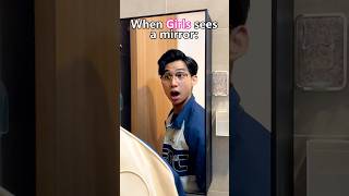 Girls vs boys when they see a mirror [upl. by Jervis]