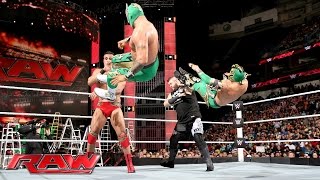 The Lucha Dragons vs Kevin Owens amp Alberto Del Rio Raw June 13 2016 [upl. by Erdnaid914]