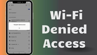 Wifi Denied Access Problem On Android  denied access to network wifi  huawei  oppo  realme [upl. by May]