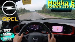 2022 Opel MokkaE GS 136 PS TOP SPEED AUTOBAHN DRIVE POV [upl. by Clie598]